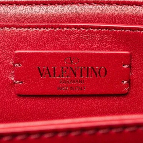 Valentino Naturale/Red Iconographe Fabric Le Grand Deuxieme Small Shoulder Bag - Picture 9 of 11